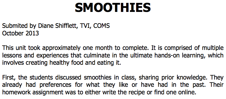 smoothie overview