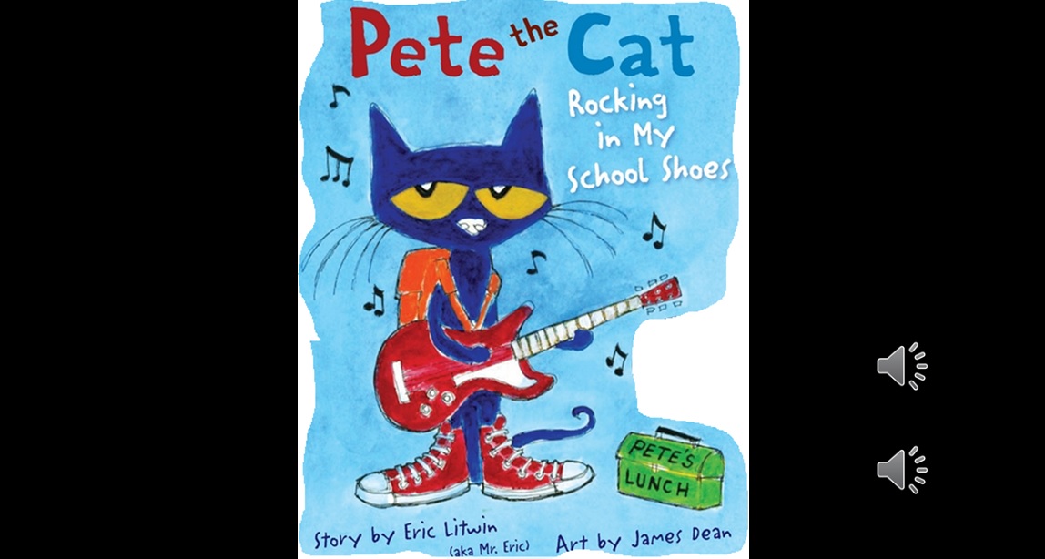 cover of Pete the Cat talking book powerpoint