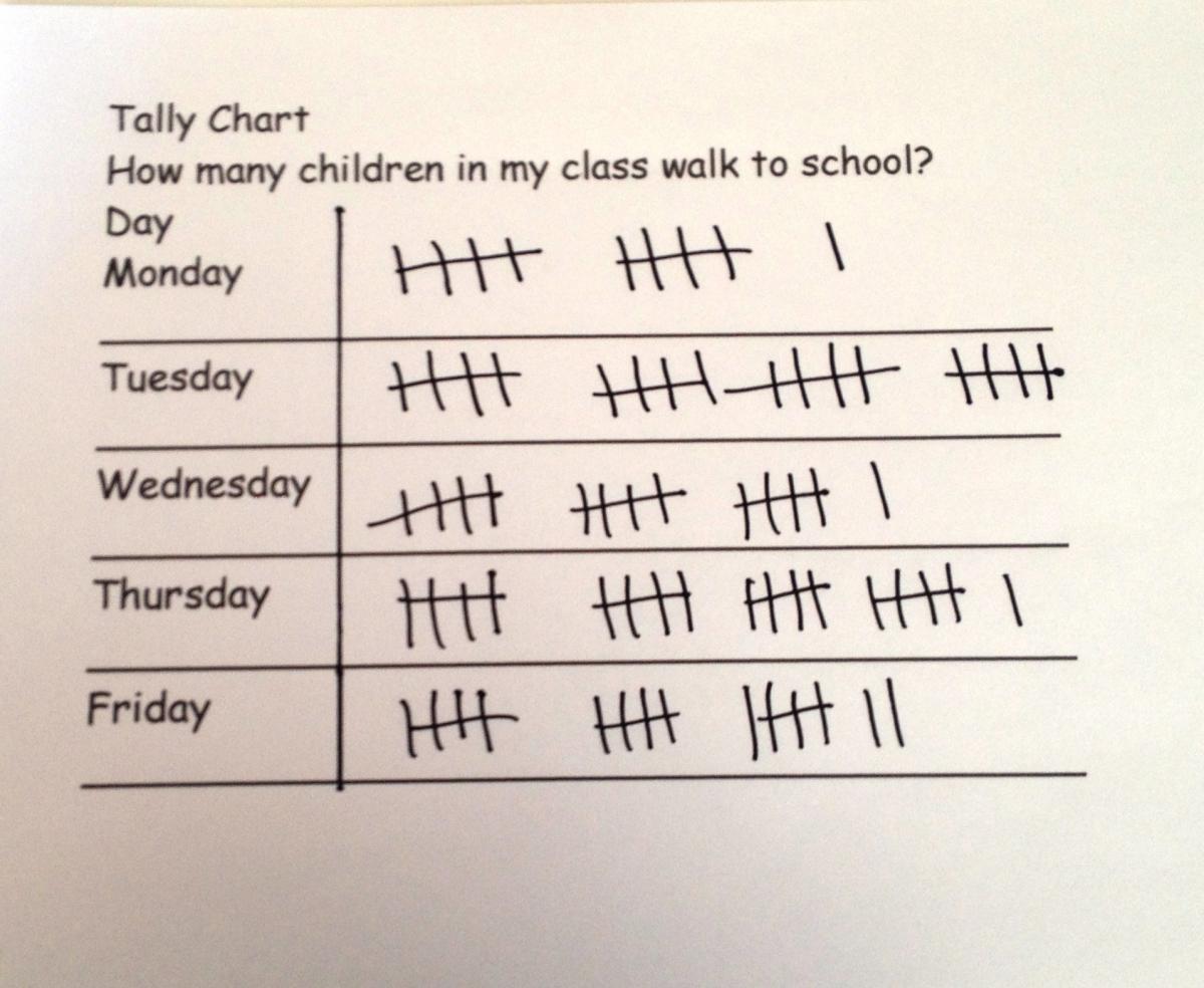 tactile tally chart