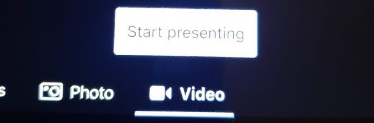 Start presenting