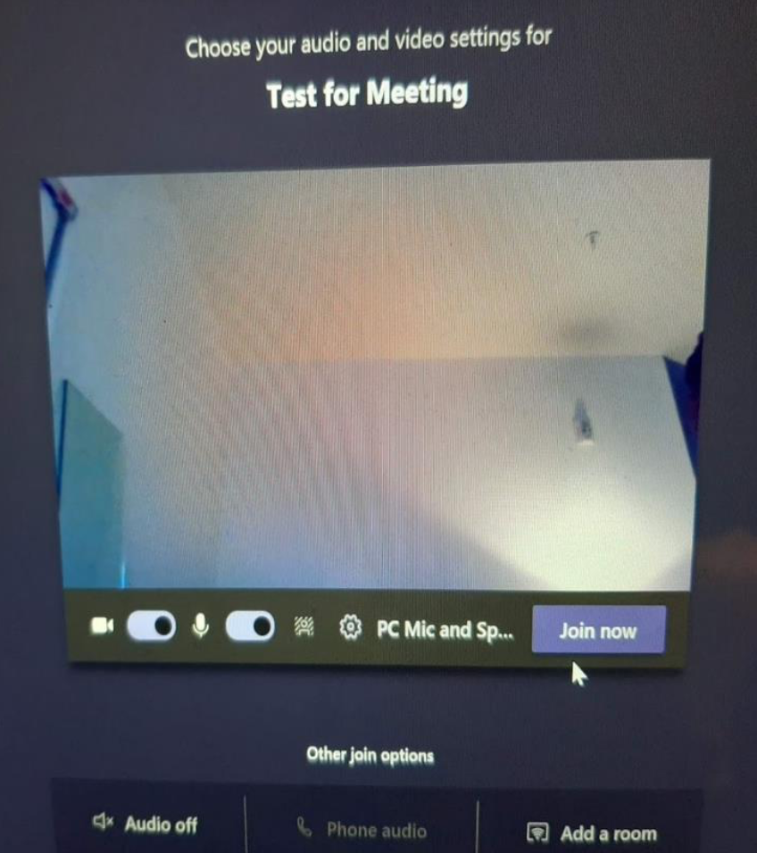 Choose audio and video settings Choose audio and video settings