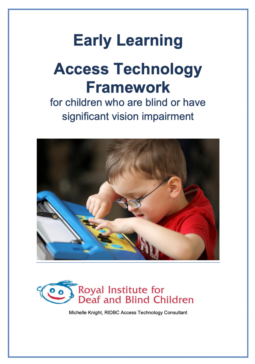 Title page of Early Learning:  Access Technology Framework