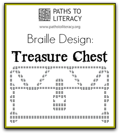 Braille design of treasure chest