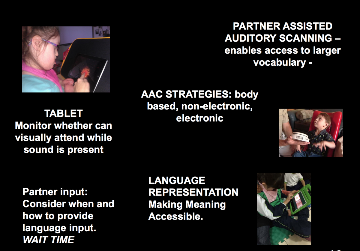 Powerpoint slide:  Phase 2:  AAC suggestions