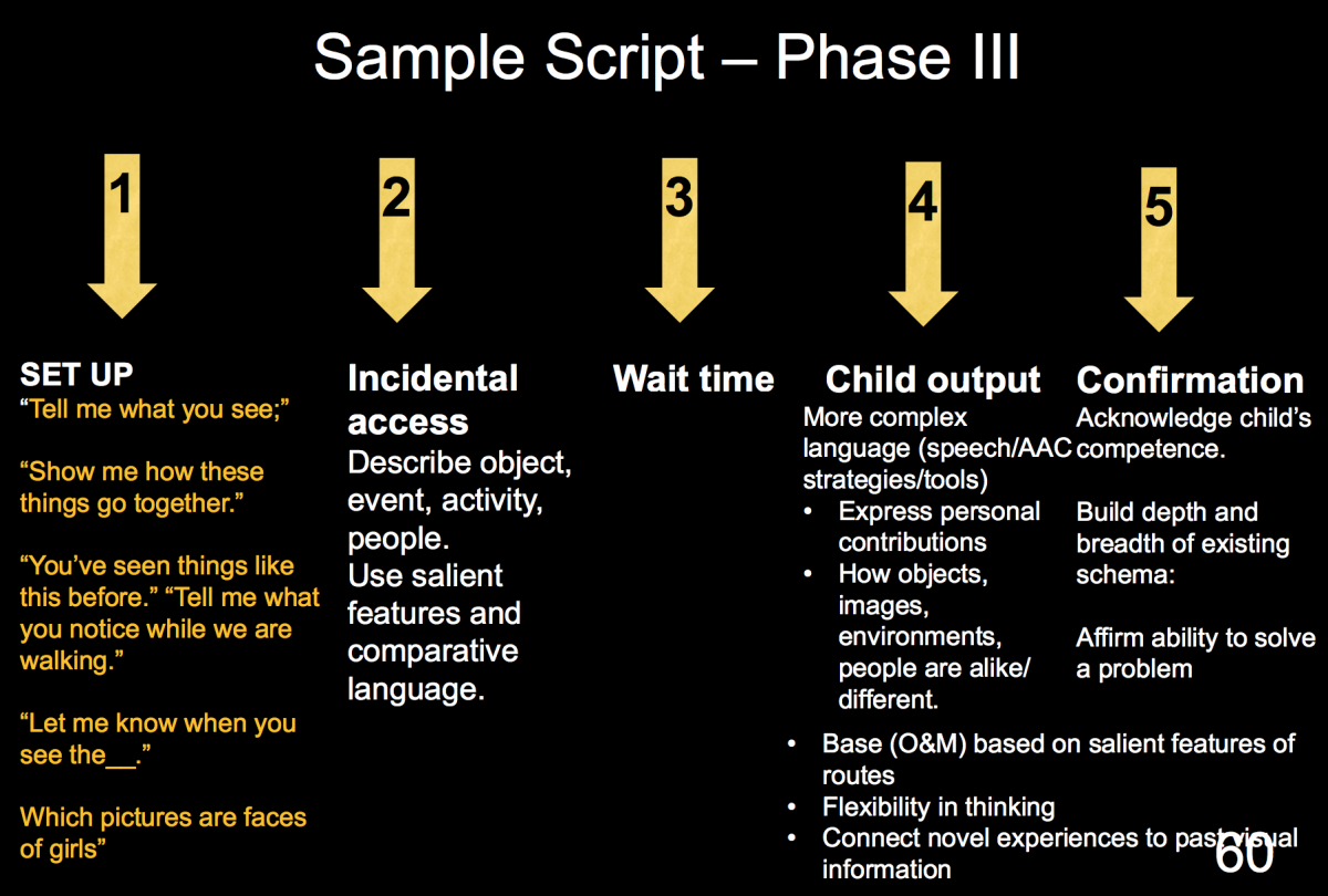 Powerpoint slide:  sample script