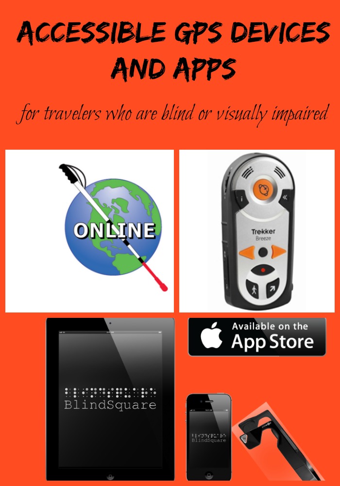 Accessible GPS devices and apps collage