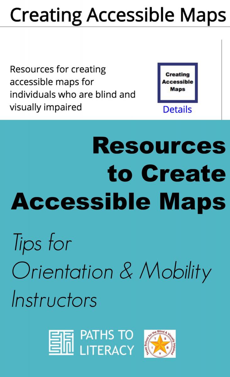 Pinterest collage to create accessible maps