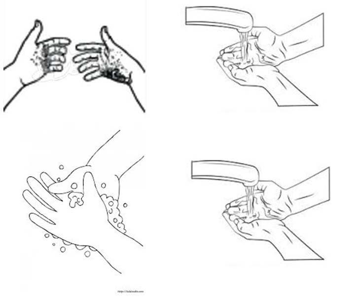 an adapted procedure worksheet for washing hands