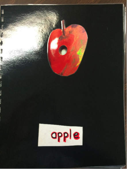 Image of apple with word outlined in red