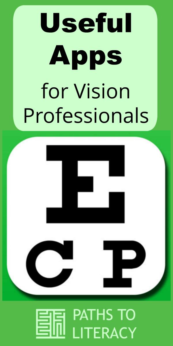Collage of useful apps for vision professionals