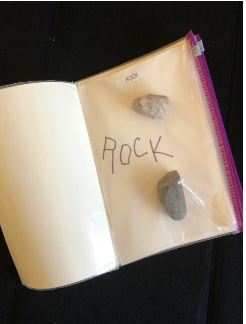 Sample page with a rock