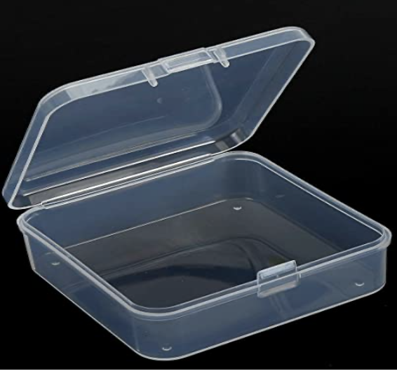 Plastic bin for storing multiple Baggie Books