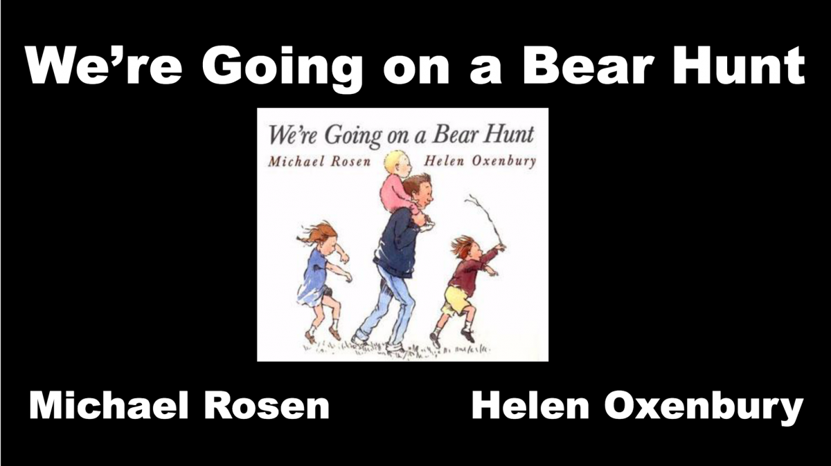 Cover slide of Bear Hunt talking book