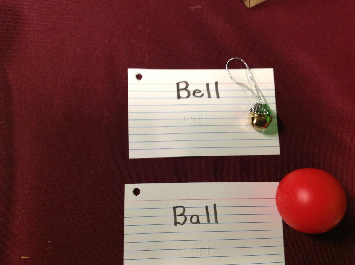 Bell and Ball cards and objects Bell and Ball cards and objects