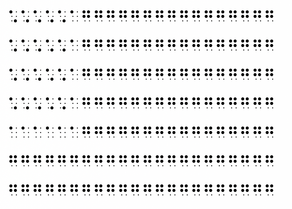 Braille American flag