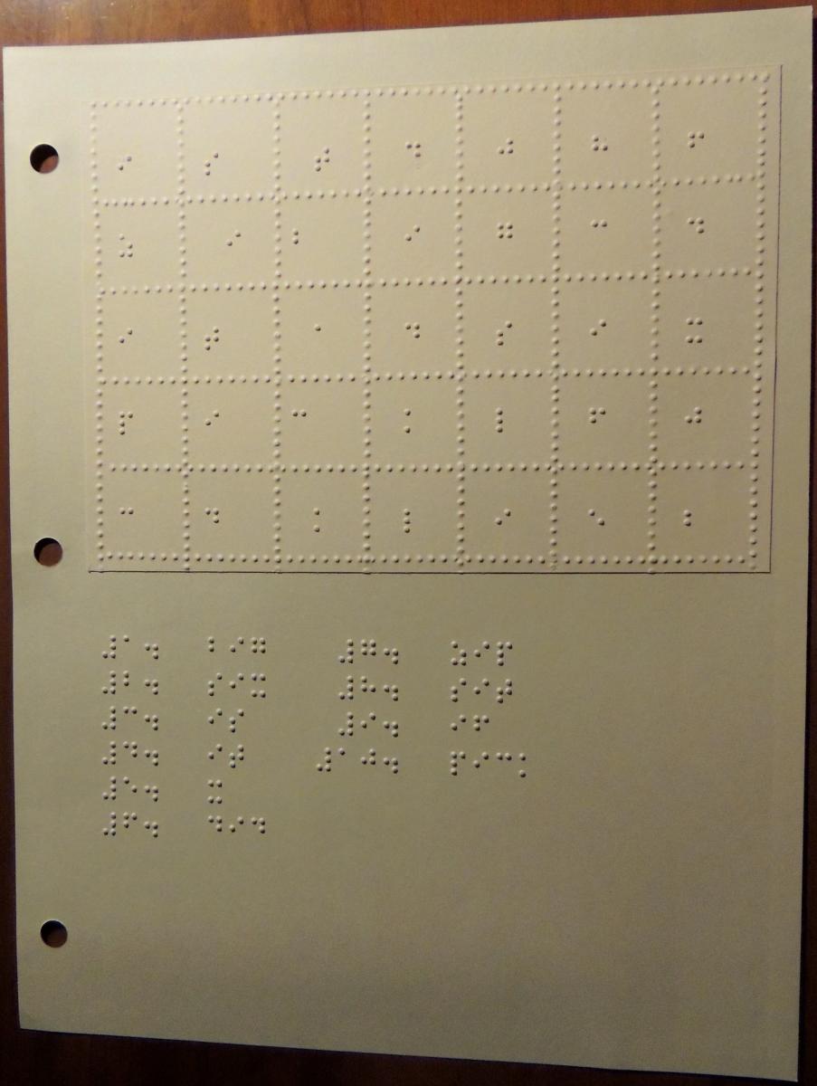 Braille word search