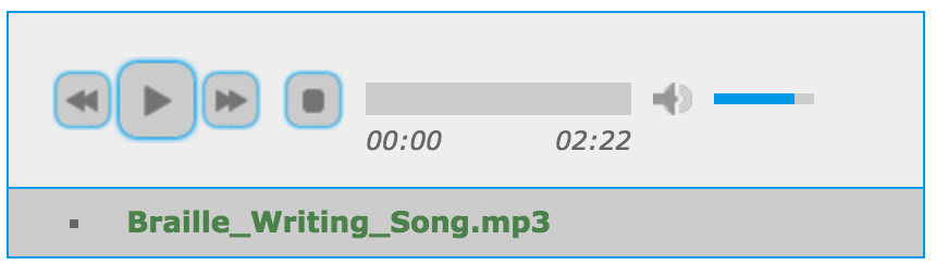 Braille writing song mp3