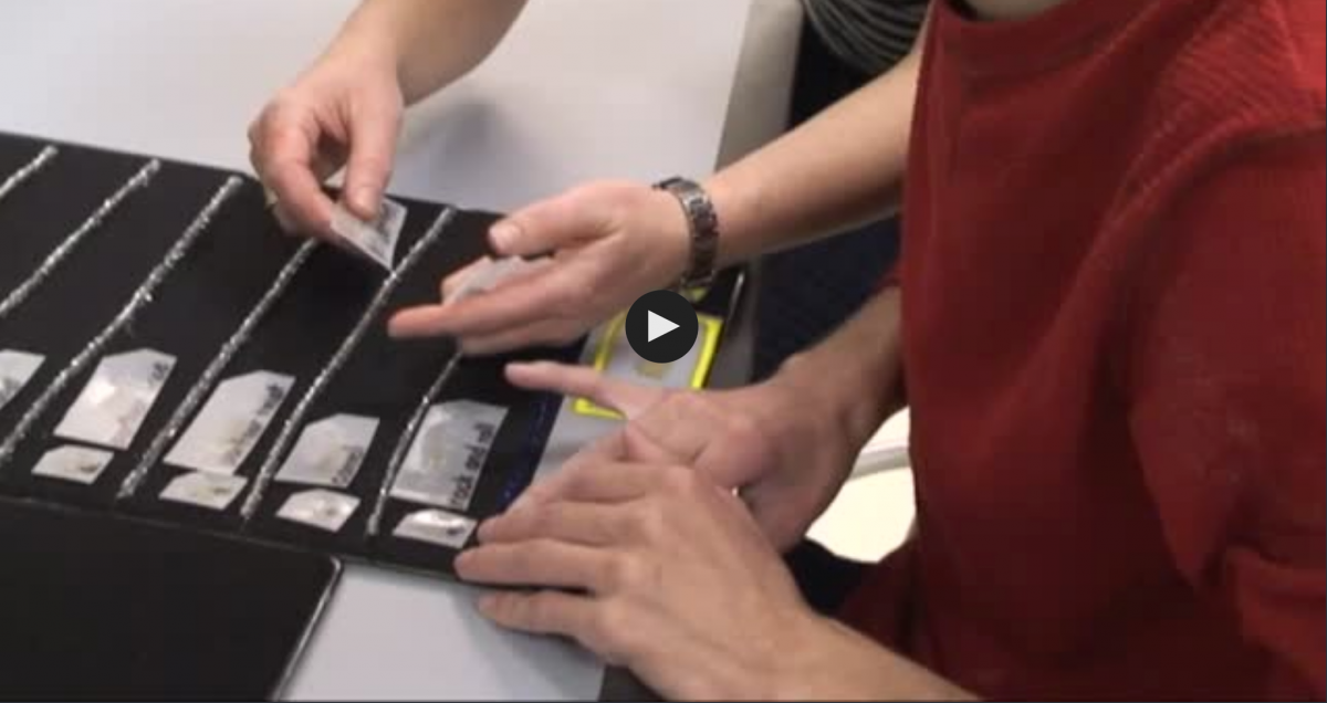 Watch this video showing a student who is deafblind reading the yoga routine in braille. Reading the yoga routine in braille