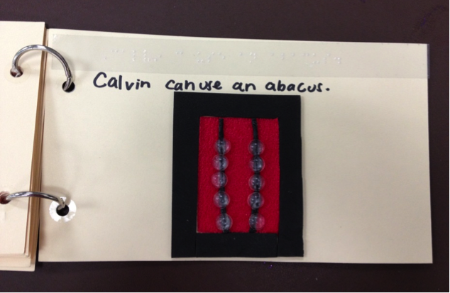 Calvin can use an abacus.