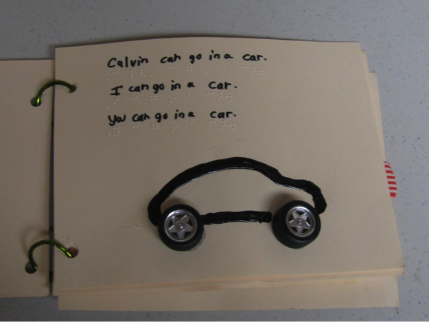 Calvin can go in a car.