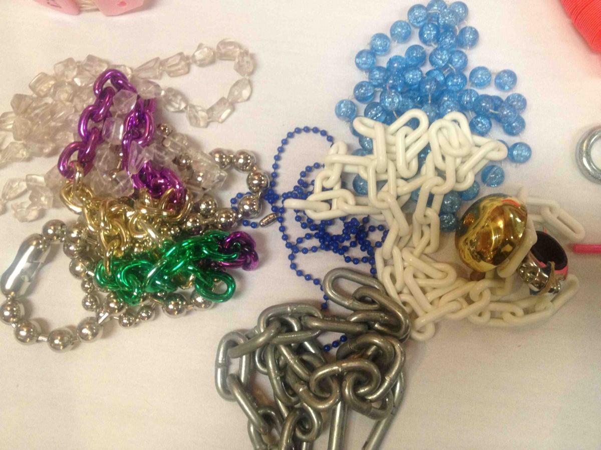 Chains made of different materials