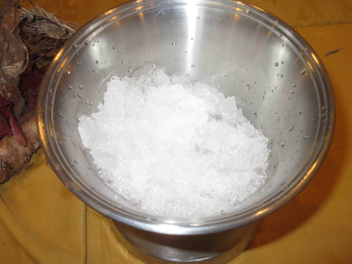 A bowl of snow Bowl of snow