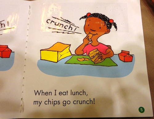 When I eat lunch, my chips go crunch!