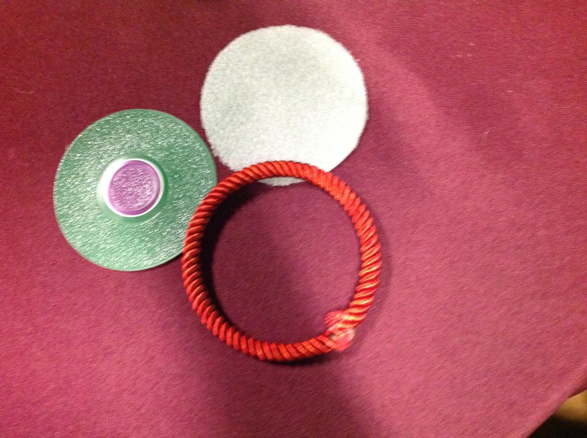 These circles were inside the paper bag.