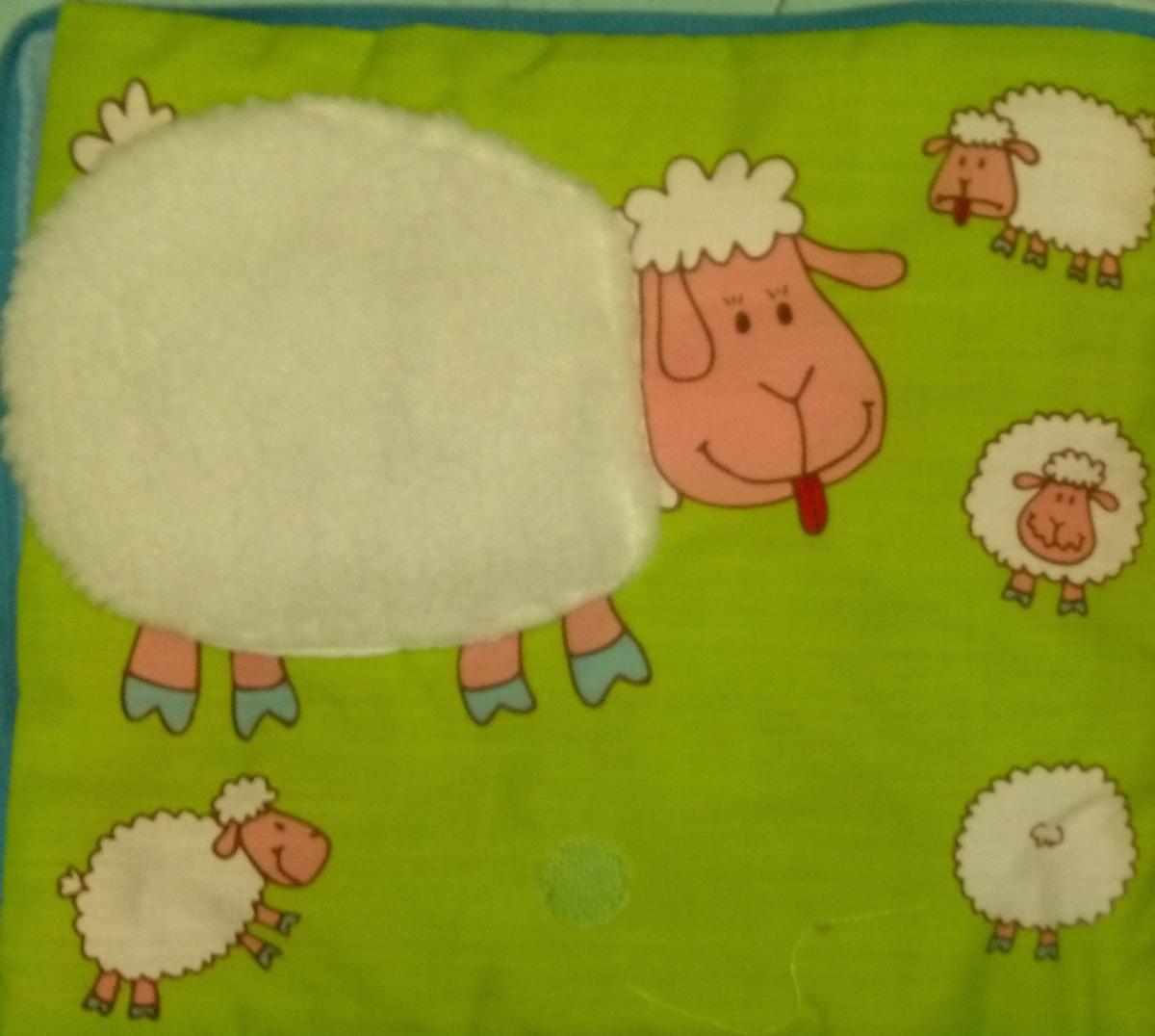 Cloth book of sheep