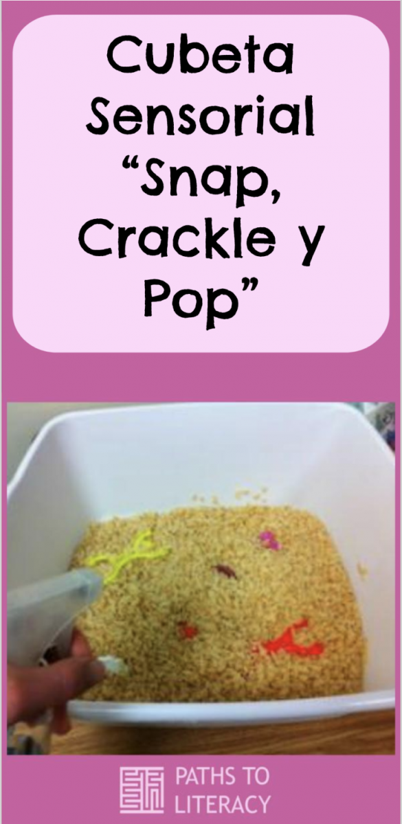 Collage of Cubeta Sensorial “Snap, Crackle y Pop”