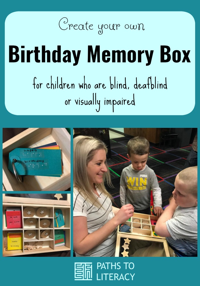 Collage of birthday memory box