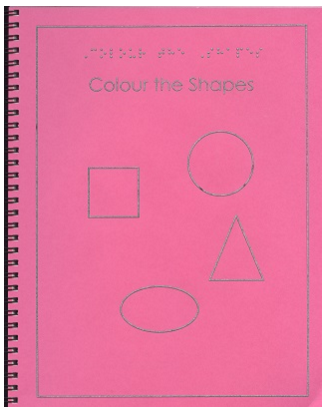 Braille coloring book