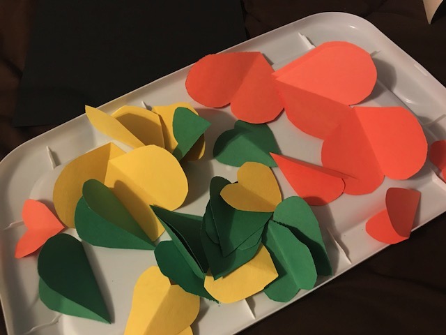 Construction paper hearts