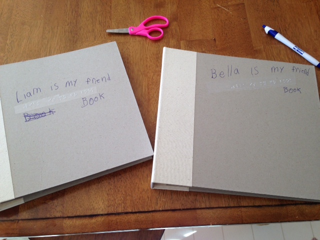 Covers of friendship books: Liam is my friend book and Bella is my friend book