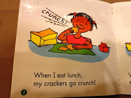 When I eat my lunch, my crackers go crunch!