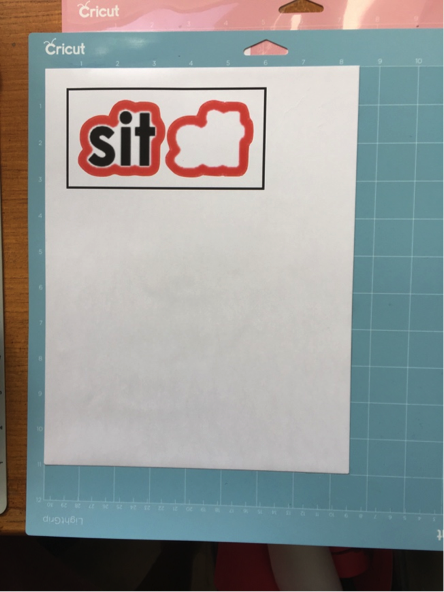 Aligning magnetic paper on top of Cricut Light Grip mat