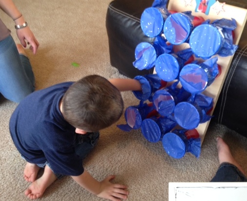 Playing the cup game Playing cup game