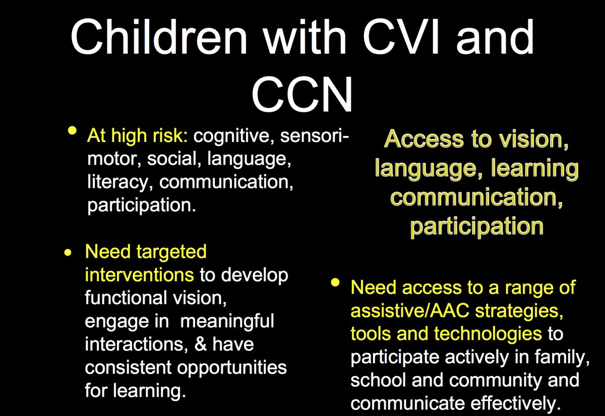 Children with CVI and CCN