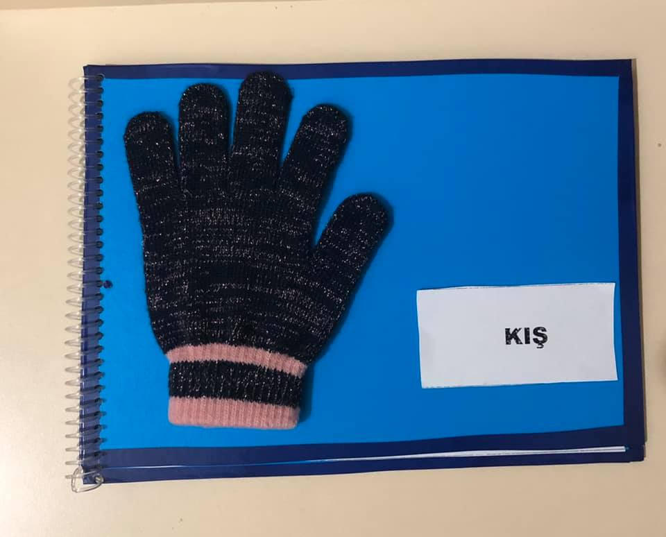 Winter book with glove