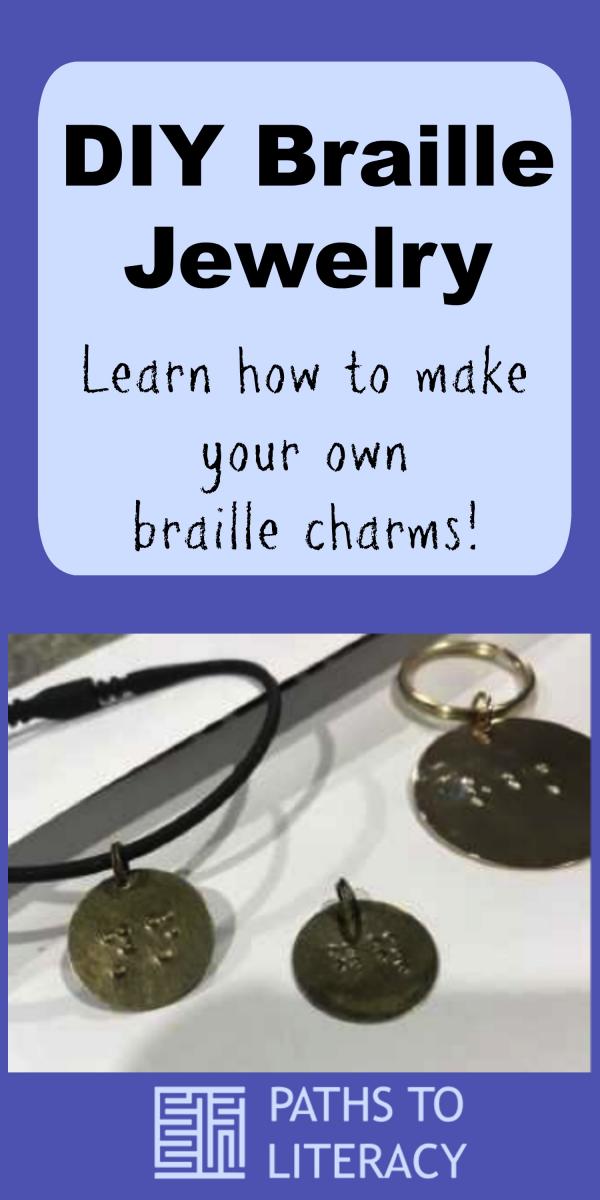 Collage of DIY Braille Jewelry