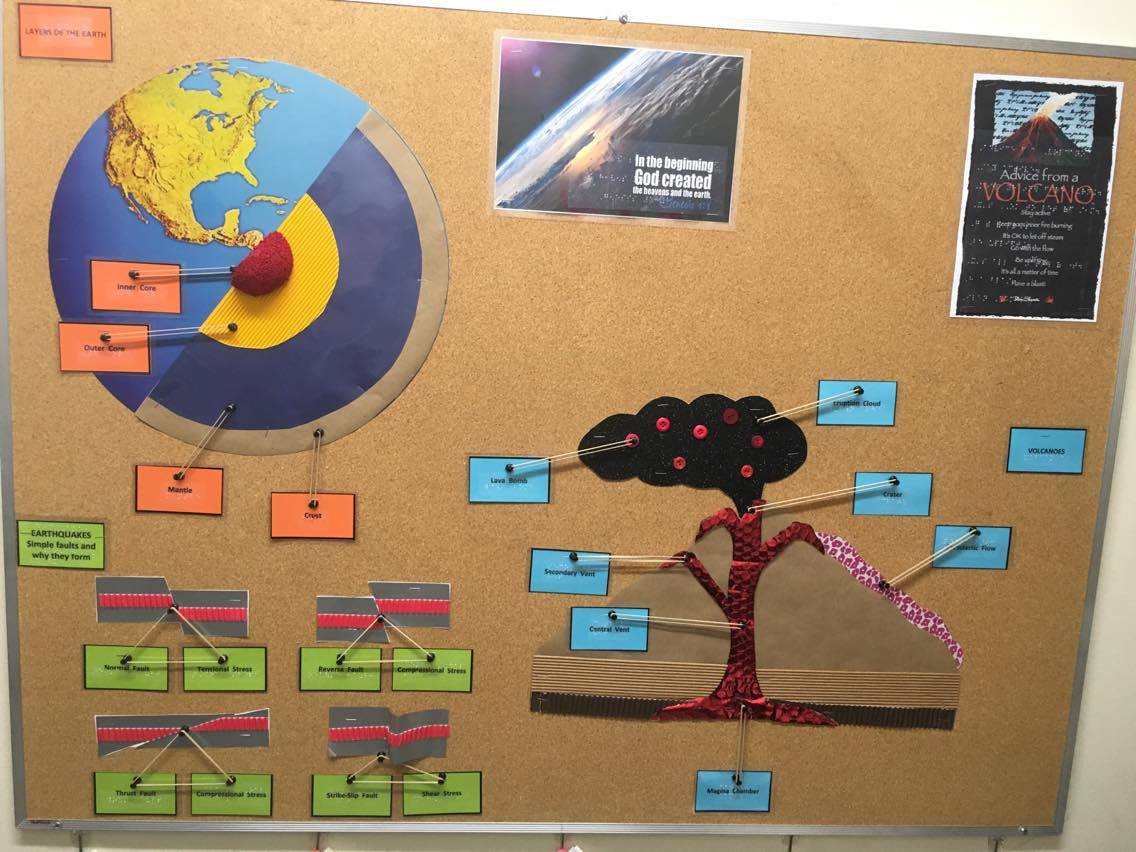 Earth Science bulletin board