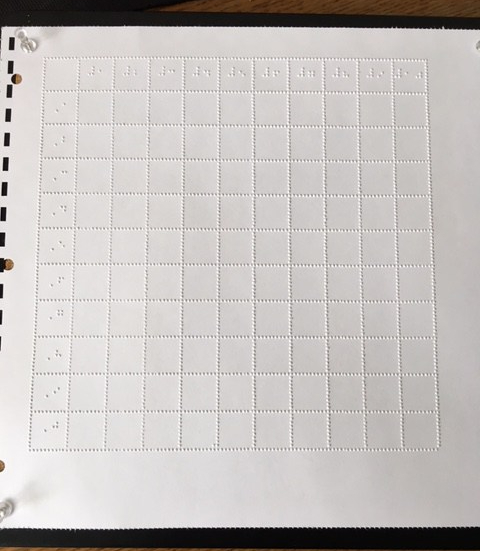 Embossed Battleship grid