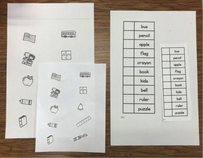 Enlarging images and words on ledger paper