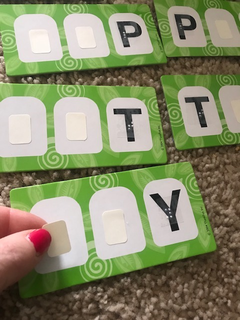 Making three-letter words Making three-letter words