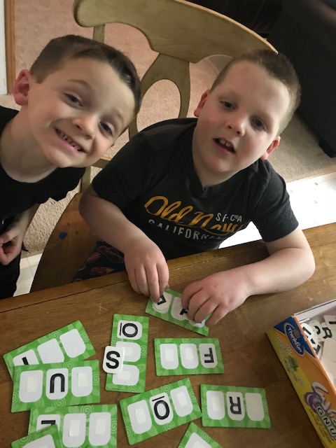 Two brothers playing What's Gnu? Two brothers playing What's Gnu?