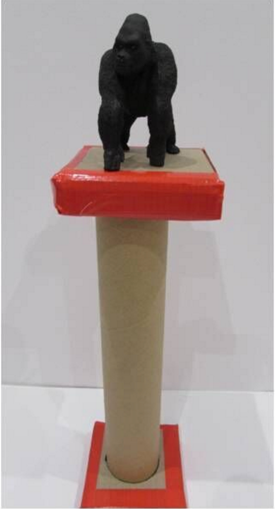 Gorilla on pillar