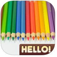 hello crayon pencil app icon