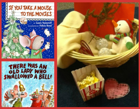 Holiday story box collage