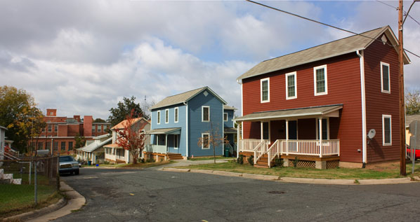 picture of homes on a street