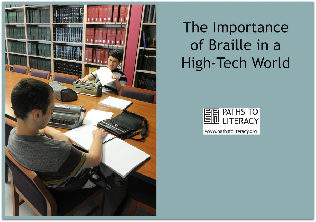 Collage of the importance of braille
